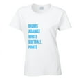 thumbnail image 3 of Softball Mom T-Shirt - Moms Against White Softball Pants - Women's, 3 of 4