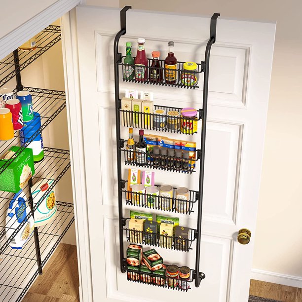Tribesigns 6Tier Over the Door Pantry Organizer, Hanging Storage Door