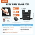 thumbnail image 6 of VEVOR Adjustable Weighted Vest, 35lb Weight Vest with Iron Weights, Shoulder Pad, and Reflective Stripe, Body Weight Vest Exercise Set for Men Women, Workout Equipment, 6 of 9