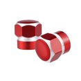 thumbnail image 5 of Motoforti Universal Color Tire Valve Cap Hexagon Shape Aluminum Alloy Red 4 Pcs, 5 of 7