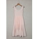 thumbnail image 2 of ABPHQTO Vestido midi de cintura alta sin mangas fruncido con fruncido albaricoque para mujer, 2 of 5