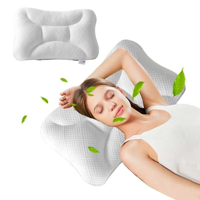 Staron Hotel Grade Pillow under $5! Bed Pillow Supportive Core for Back Side Sleepers Soft Polyester Fill Machine Washable Cool Comfort (White)