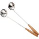 thumbnail image 1 of 2Pcs Household Cooking Spoon Stainless Steel Oil Filter Spoon Long Soup Spoon Kitchen Accessory, 1 of 4