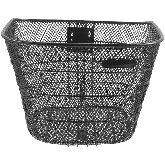 Milisten cycle metal basket Bike Handlebar Accessory Black Adults Cycling 1Pack