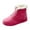 Pink, variant on Gyexs Snow Boots for Women Furry Lined Low Heel Suede Leather Lace up Boot Casual Comfort on Winter Short Boot Wide Calf Women's Ankle Boots & Booties, Black, Size 5.5