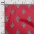 thumbnail image 1 of oneOone Polyester Lycra Fabric Leaves|Floral & Paisley Block Print Sewing Fabric BTY 56 Inch Wide, 1 of 4