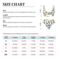 thumbnail image 4 of Kdxio Colorful Dinosaur Print Women's 2 Piece High Waisted Wrap Spaghetti Strap Summer Swimsuit Bikini Set-Medium, 4 of 7