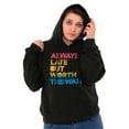 thumbnail image 3 of Worth The Wait But Always Late Ombre Hoodie Sweatshirt Women Men Brisco Brands S, 3 of 5