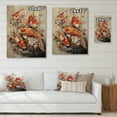 thumbnail image 4 of Designart "Koi Fish Fishing Contemporary wall art I" Animals Print on Natural Pine Wood, 4 of 5