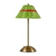 thumbnail image 1 of Lámpara de mesa inalámbrica LED con control táctil, pantalla de ratán retro, recargable, de noche Verde, 1 of 9
