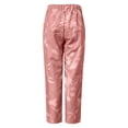 thumbnail image 5 of Stephy Women's New Thin Elastic Loose Large Size Korean Version of Everything Long Trousers Casual Trousers Haren, Black, L, 5 of 5