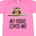 thumbnail image 4 of Inktastic My Nana Loves Me Owl Girls Baby Bodysuit, 4 of 5