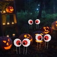 thumbnail image 4 of Isvgxsz 2 Pcs Halloween Decorations Yard Signs Stakes Fluorescence Warning Signs Props Outdoor Decor Scary Creepy Theme Garden Signs for Haunted House Outside Garden Lawn Yard (Novelty Style), 4 of 8
