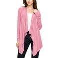 thumbnail image 3 of Made by Johnny Women's Off-Duty Open Front Cardigan M PINK, 3 of 6