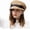 Camel, variant on Women's Straw Cap Newsboy Gatsby Ivy Visor Beach Hat with Bowknot