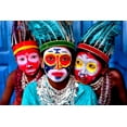 thumbnail image 2 of Das, Avishek 14x11 White Modern Wood Framed Museum Art Print Titled - Face Painting, 2 of 4