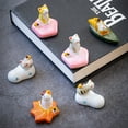 thumbnail image 2 of 5PCS Japanese Mini Cute Kitty Cat Handmade Ceramic Incense Stick Holder or Incense Burner Holder, Adorable Animal Theme Inscent Tray for Home Decor Yoga Spa Meditation, 2 of 4