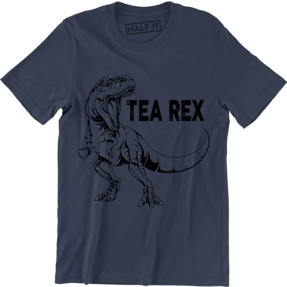Tea Rex Funny Joke Pun Juraassic Dinosaur Drink Coffee Men's T-Shirt