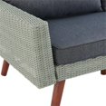 thumbnail image 4 of Alaterre Mobilier Albany Canapé Sectionnel d'Extérieur en Osier Gris Résistant aux Intempéries, 4 of 11