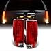 thumbnail image 3 of AKKON - For Cadillac Escalade Red Clear LED Tail Lights Brake Lamps Replacement Assembly Left + Right Pair Set, 3 of 4