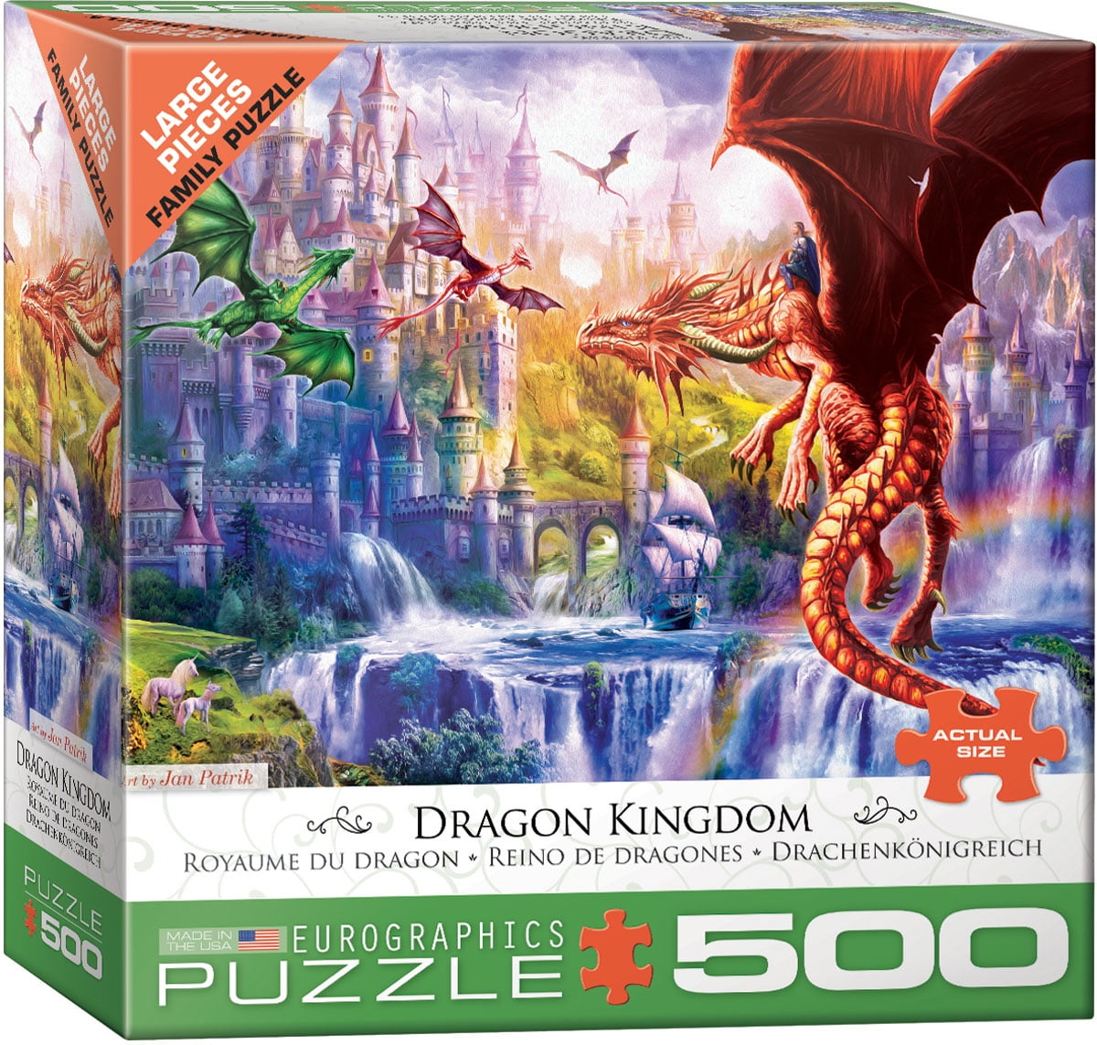 NEW Cobble Hill Jigsaw Puzzle Game 1000 Pieces Tiles "Dragonforge" 