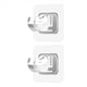 thumbnail image 2 of 32 Piezas Soportes de Barra de Cortina Sin Taladro de Soporte de Barra de Cortina de Barra de Cortina Sin Clavos Perchas de Cortina para el Hogar, 2 of 5