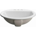 thumbnail image 3 of Proflo PF194RBS Rockaway 19" Circular Vitreous China Drop In Bathroom Sink - Off White, 3 of 6