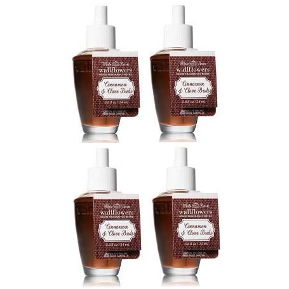 Bath and Body Works 4 Pack Cinnamon & Cloves Wallflowers Fragrances