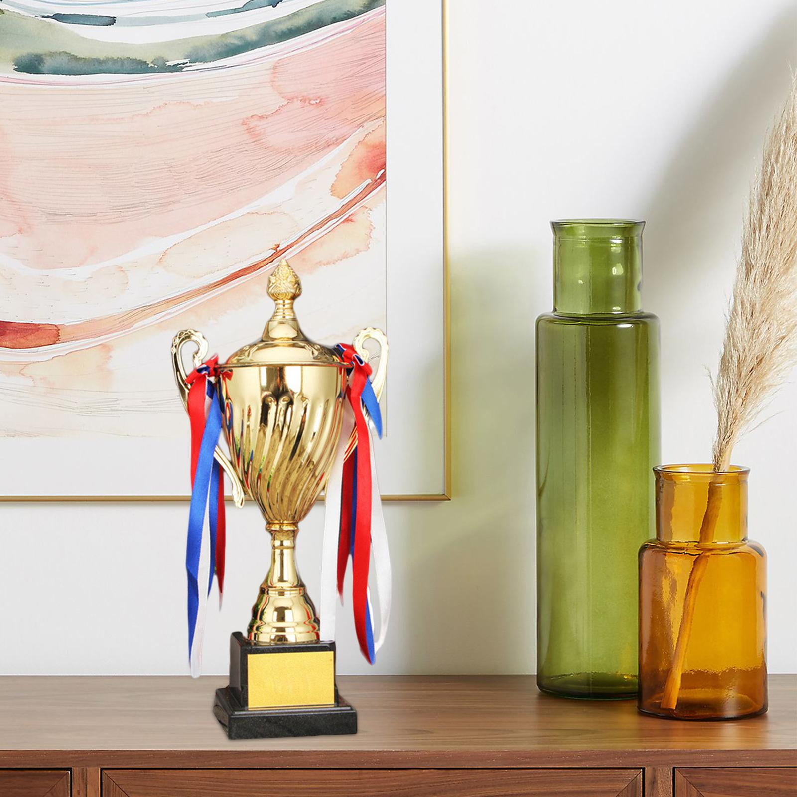 Award Trophy Rewards Large Trophy Metal Trophy Cup Keepsake for Celebration Event Football Soccer Baseball Competition 32.5cm
