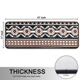 thumbnail image 5 of Kitchen Rugs Sets Of 2,Boho Orange and Black Geometric Ethnic Pattern Anti Fatigue Kitchen Mat Rugs Non Slip Washable,Decorative Kitchen Floor Mats for Kitchen,Sink,Laundry,17"x47"+17"x47", 5 of 5