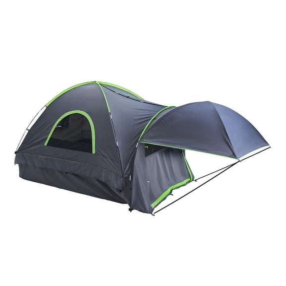 Truck Tent 8.0-8.2ft Waterproof Camping Tent, 2-3 Person Truck Bed Tent PU2000, Portable Pickup Truck Tent with Awning & Ventilation