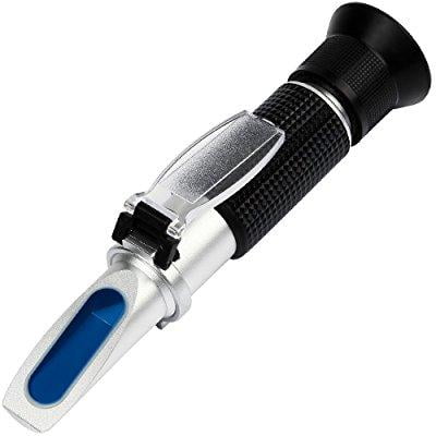 anpro brix refractometer, beer wort refractometer, dual scale - specific gravity 1.000-1.120 and brix 0-32%, replaces homebrew hydrometer