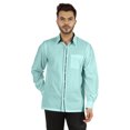 thumbnail image 1 of Bestman Solid Formal Shirt For Mens Button Down Shirt Front Patch Pocket Office Wear, 1 of 7