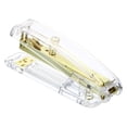 thumbnail image 3 of Acrylic Stapler, Portable Stylish Manual Effortless Desktop Accessories Stapler, Gold, 3 of 6