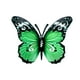 thumbnail image 1 of Escultura colgante de mariposa, decoración de pared de metal, obra de arte vívida, decorativa, antioxidante. Verde, 1 of 9