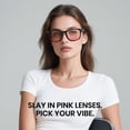 thumbnail image 3 of Gafas de luz azul Cyxus 8082N01 con protección UV rosa claro, 3 of 7