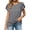 Gray, variant on Women’s Twist Knot T-Shirts Round Neck Petal Short Sleeve Blouse Dressy Casual Summer Home Daily Wear Fashion Streetwear 2026