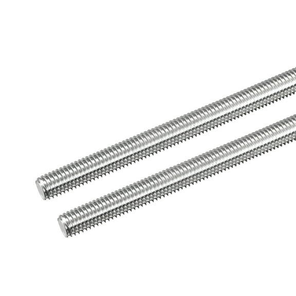 Fully Threaded Rod M8 x 250mm 1.25mm Thread Pitch 304 Stainless Steel Right Hand Threaded Rods Bar Studs 2 Pack
