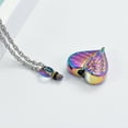 thumbnail image 6 of Cremation Heart Urn Necklace Ashes Jewelry for Women Men Keepsake Pendant Memorial Locket Ash Holder(Colorful), 6 of 7
