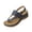 Blue, variant on Women's Wedge Sandals Adjustable Buckle Open Toe Slingback Shoes Summer Comfortable Walking Orthopedic Sandals