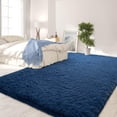 thumbnail image 6 of Softlife Super Soft Rug For Living Room Fluffy Rugs For Dorm Room Cute Plush carpet For Bedroom,8'x 10'，Light Navy, 6 of 8