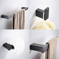 thumbnail image 3 of Daisy 4-piece Bathroom Modern Polished Accessory set Silver 2 Brushed Nickel Finish, 3 of 5
