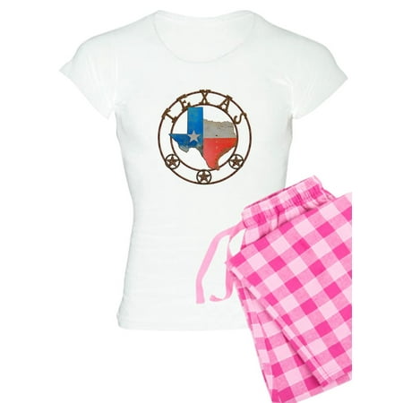 

CafePress - Texas Wrought Iron Barn Art Pajamas - Women s Light Pajamas