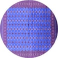 thumbnail image 1 of Ahgly Company Indoor Round Oriental Purple Industrial Area Rugs, 6' Round, 1 of 4