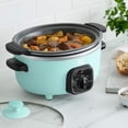 thumbnail image 6 of GreenLife 3.5QT Slow Cooker, Non-Toxic Ceramic Nonstick,, Turquoise, 6 of 8