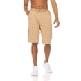 thumbnail image 2 of Men's Cotton Twill Cargo Casual Belted Pockets Active Hiking Outdoor Wear Shorts, 2 of 11