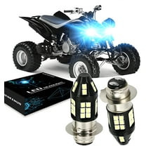 LED HEADLIGHTS for YAMAHA GRIZZLY 660, 400, 450, 350, 125, 8000K Ice Blue