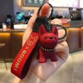 thumbnail image 4 of LLavero de perro de moda de Bulldog Francés, llavero de cuero PU para mujer, bolso, abalorio, baratija para hombres, llavero de coche, regalo de joyería, 4 of 4