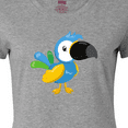 thumbnail image 4 of Inktastic Tropical Parrot, Colorful Parrot, Tropical Bird Women's T-Shirt, 4 of 5