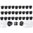thumbnail image 1 of Lsgoodcare 30PCS Round Type Switch Black AC 6A 250V 10A 125V 2 Pin ON/Off I/O SPST Snap in Mini Boat Rocker Switch, 1 of 5